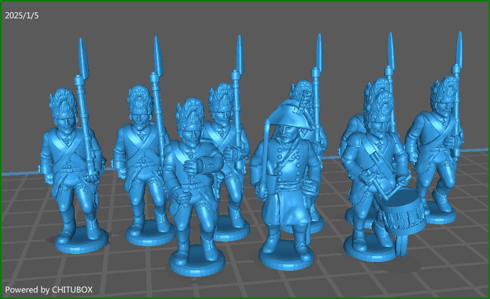 28mm Austrian French Revolution Hungarian Grenadier BTG 1790-1800 - 9 Minis - MC Minis