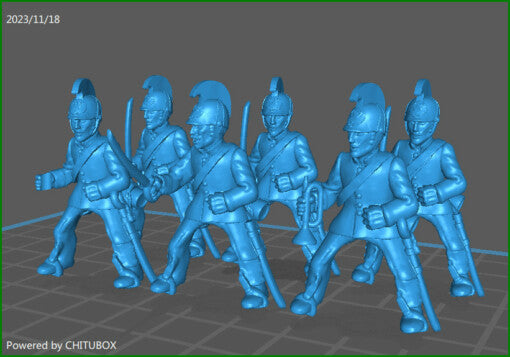 28mm Austrian Dragoons 1850-61 - 6 minis - MC Mini