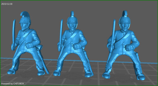 28mm Austrian Dragoons 1850-61 - 6 minis - MC Mini