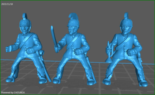 28mm Austrian Dragoons 1850-61 - 6 minis - MC Mini