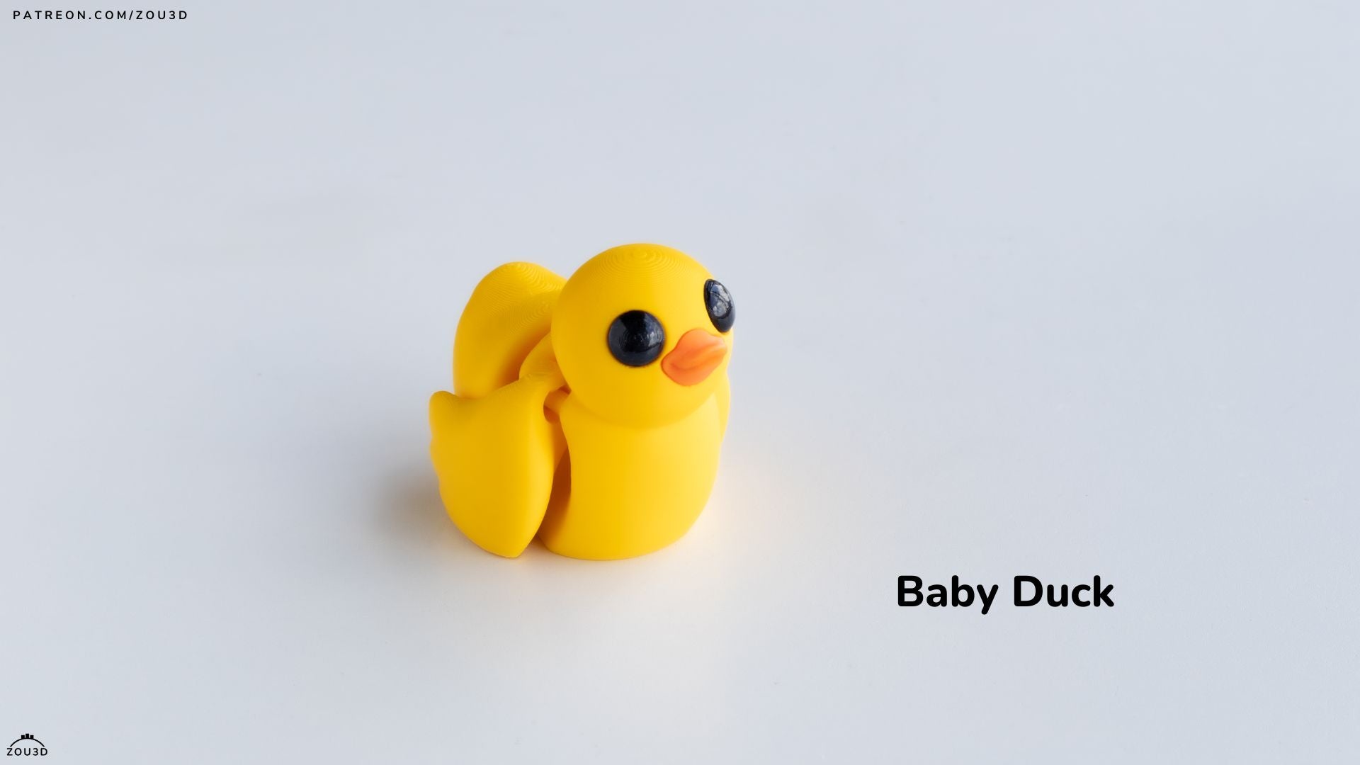 Baby Duck - Articulated - Keychain - Desk Ornament - ZOU3D