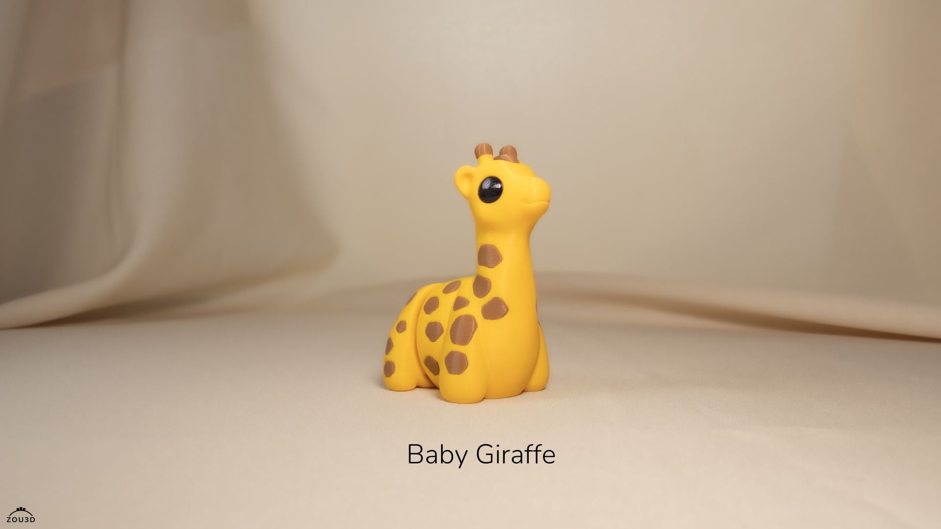Baby Giraffe - Articulated - Keychain - Desk Ornament - ZOU3D