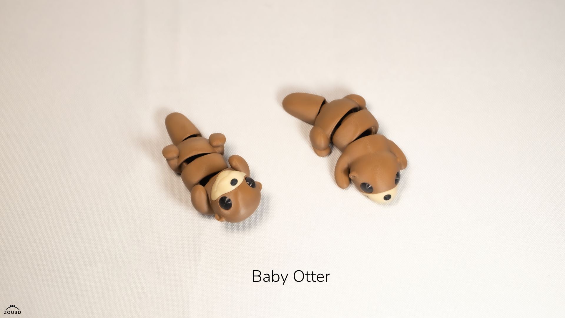 Baby Otter - Articulated - Keychain - Desk Ornament - ZOU3D