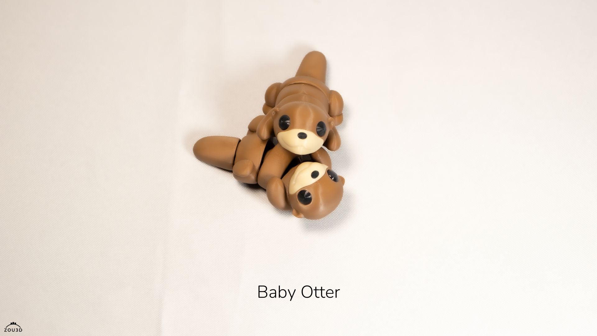 Baby Otter - Articulated - Keychain - Desk Ornament - ZOU3D