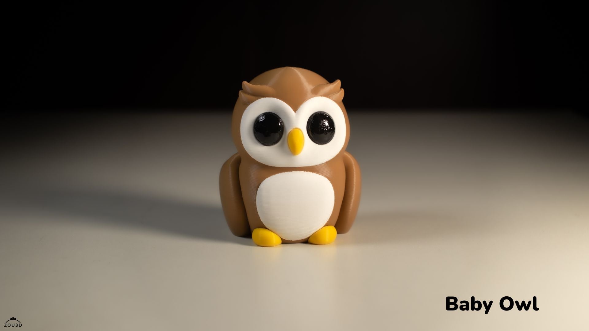 Baby Owl - Articulated - Keychain - Desk Ornament - ZOU3D