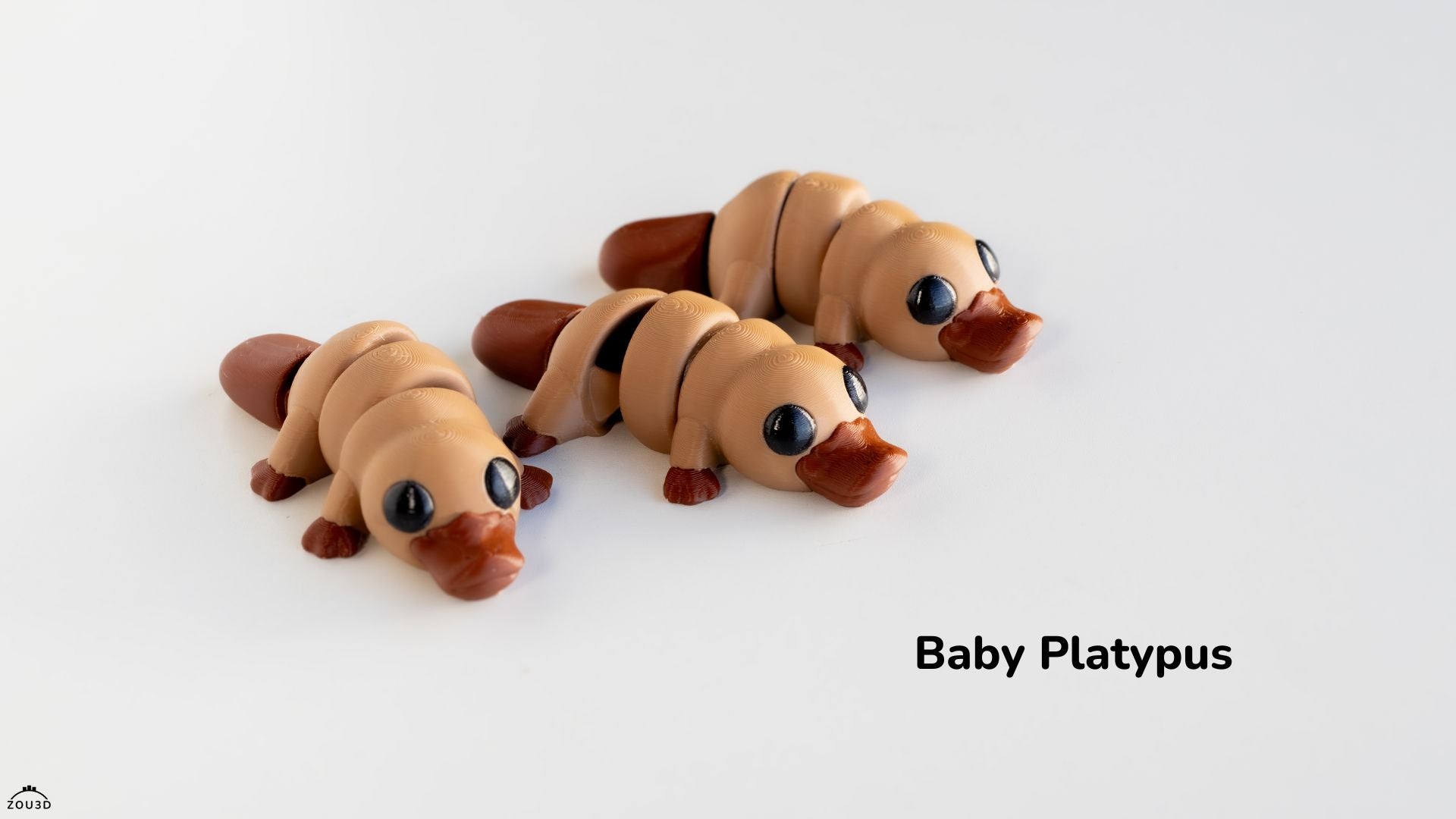 Baby Platypus - Articulated - Keychain - Desk Ornament - ZOU3D