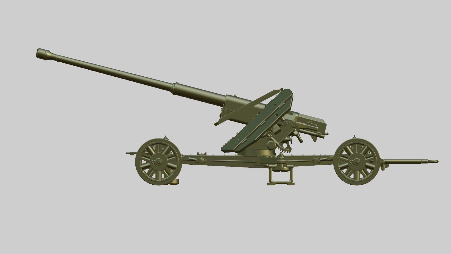Pak 43 88mm Anti-Tank Gun - German Army - wargame3d- 28mm Scale