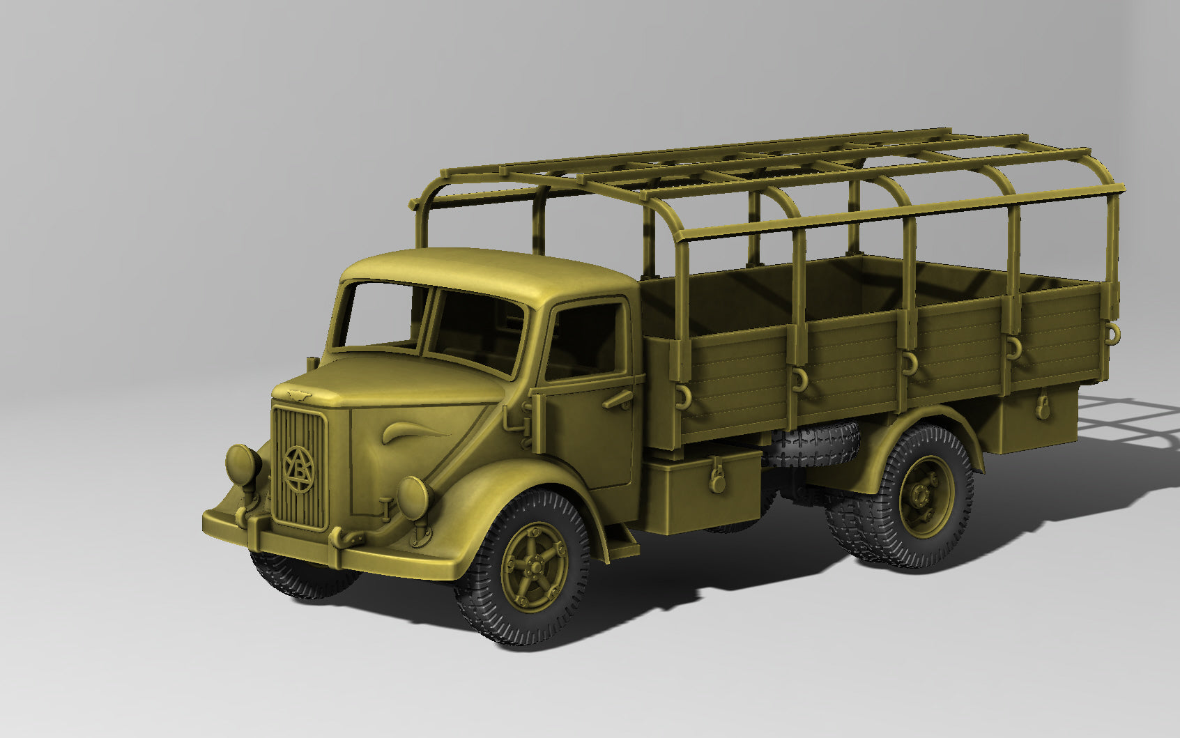 Medium Truck Bianchi Miles (Italy, WW2) - Italian Army - 28mm Scale - wargame3d