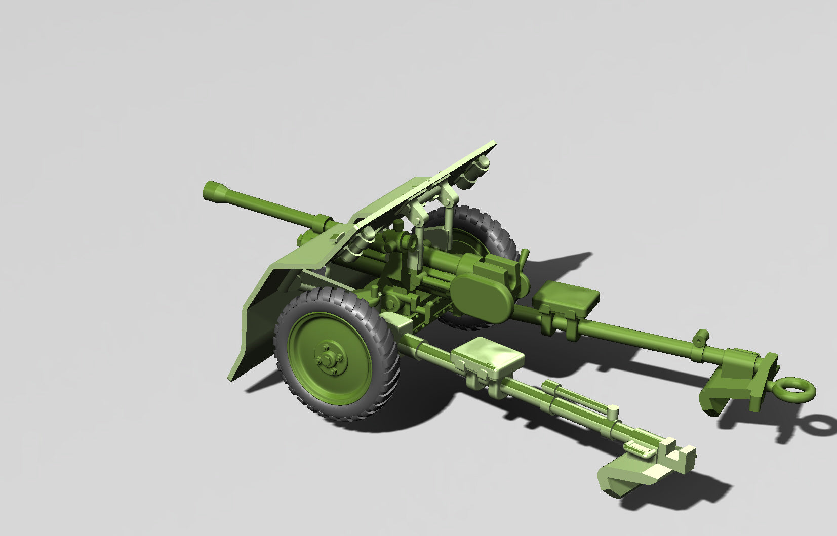 Bofors 37mm Anti-Tank gun - Swedish Army - 28mm Scale - wargame3d