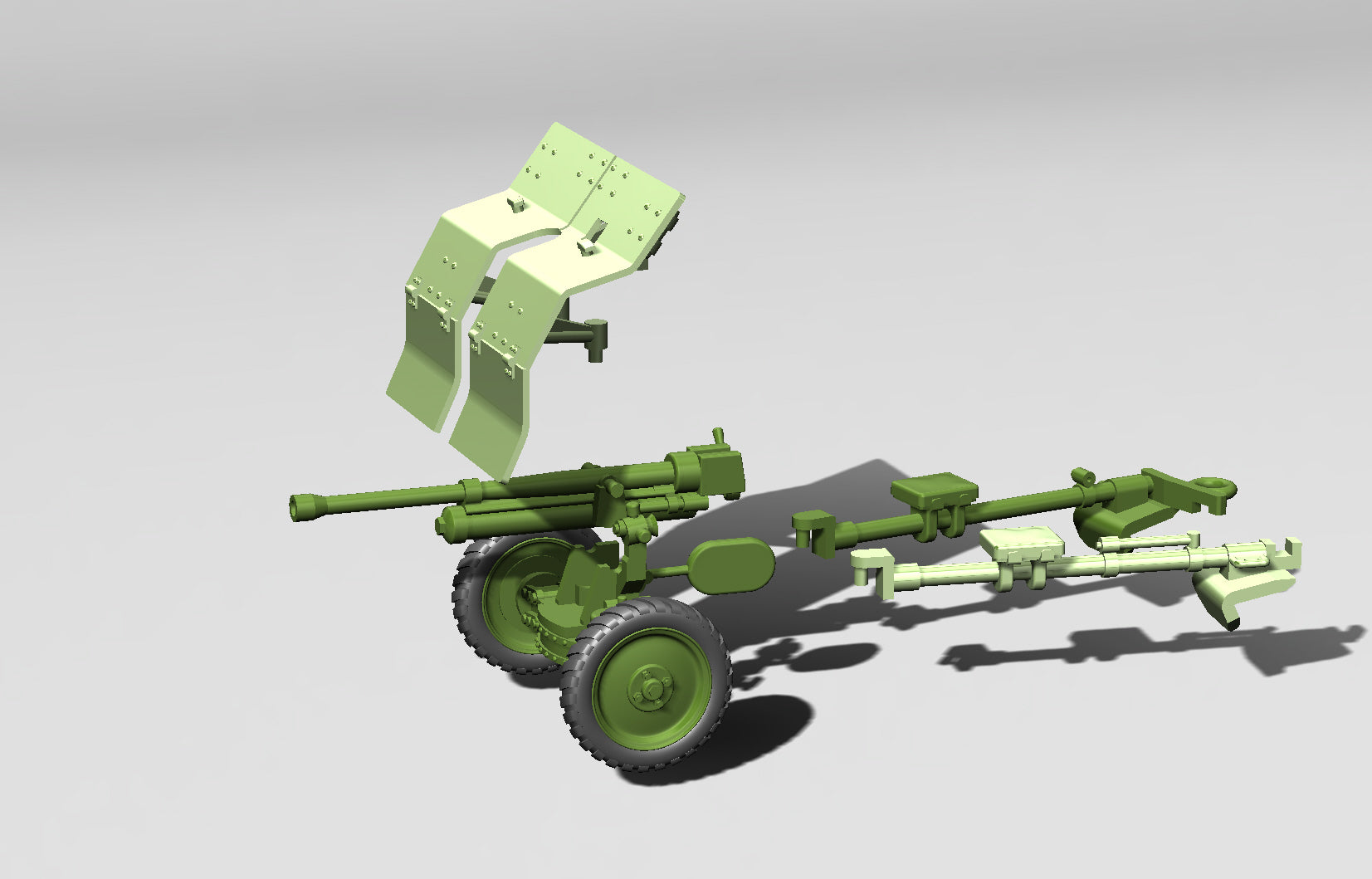 Bofors 37mm Anti-Tank gun - Swedish Army - 28mm Scale - wargame3d
