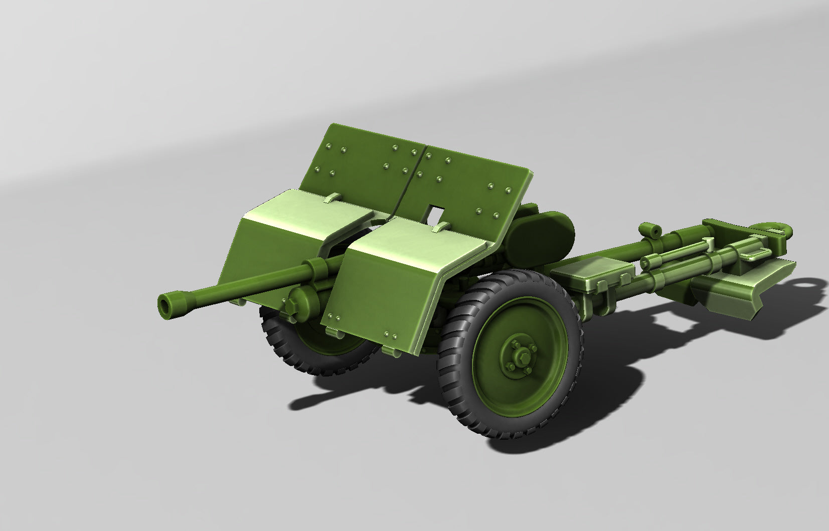 Bofors 37mm Anti-Tank gun - Swedish Army - 28mm Scale - wargame3d