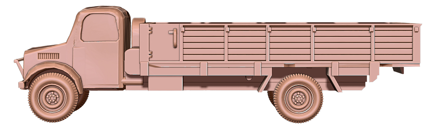 Camion Bedford - British Army - Great for Table Top War Games and Dioramas - Resin 28mm - Eskice Miniature