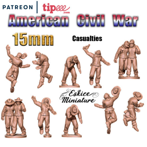 Casualties - American Civil War - 15mm - Eskice Miniature