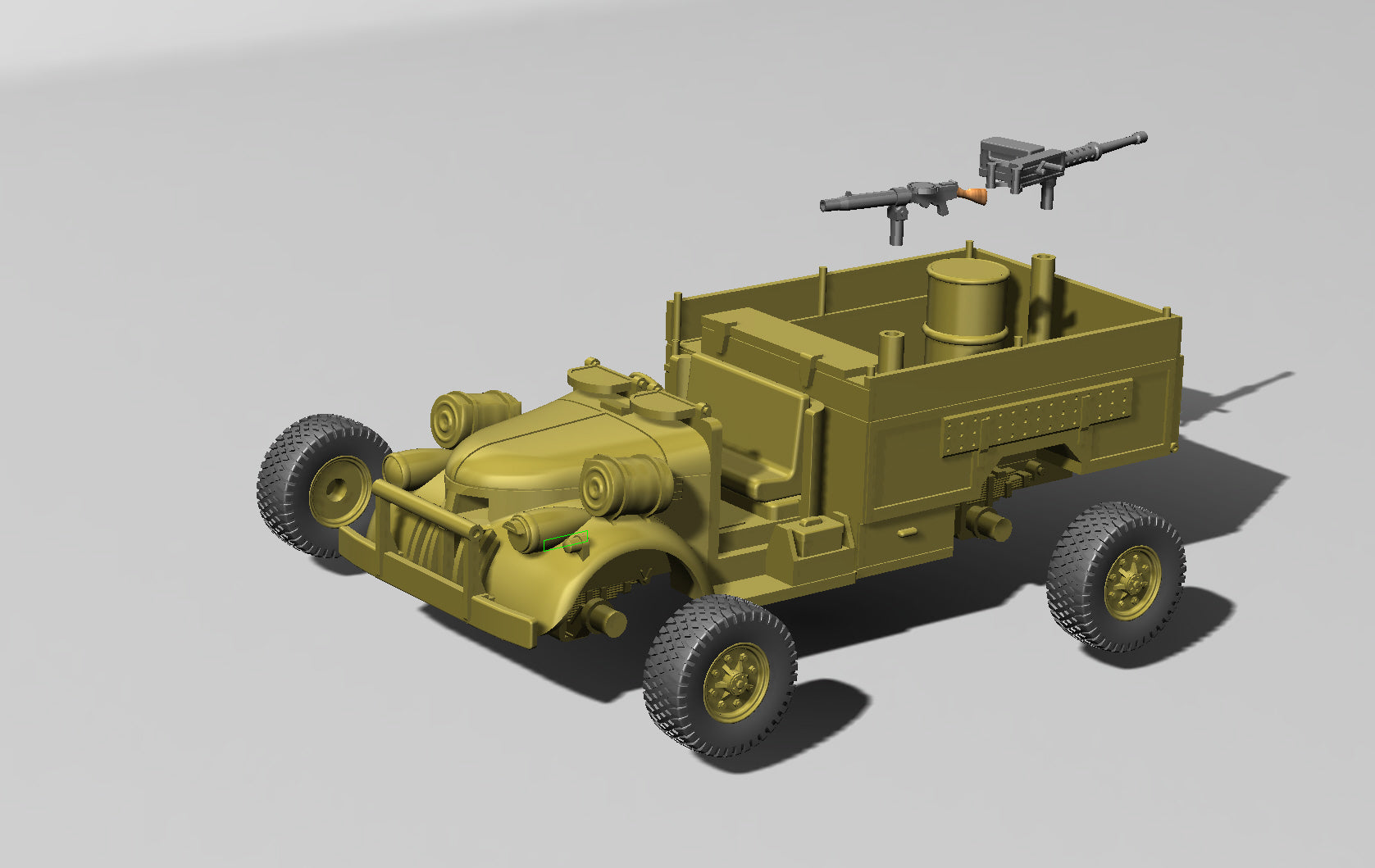 Chevrolet WB 30 CWT Truck - US Army - 28mm Scale - wargame3d