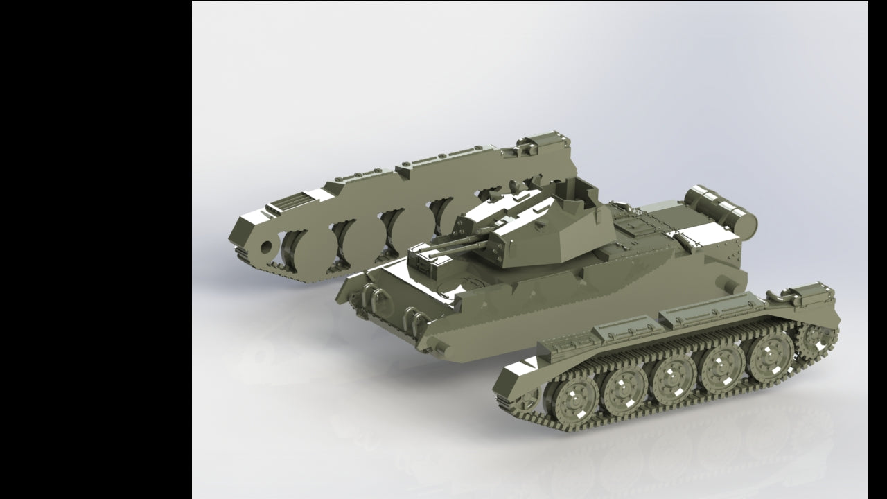 Crusader AA Mark III - UK Army - wargame3d- 28mm Scale