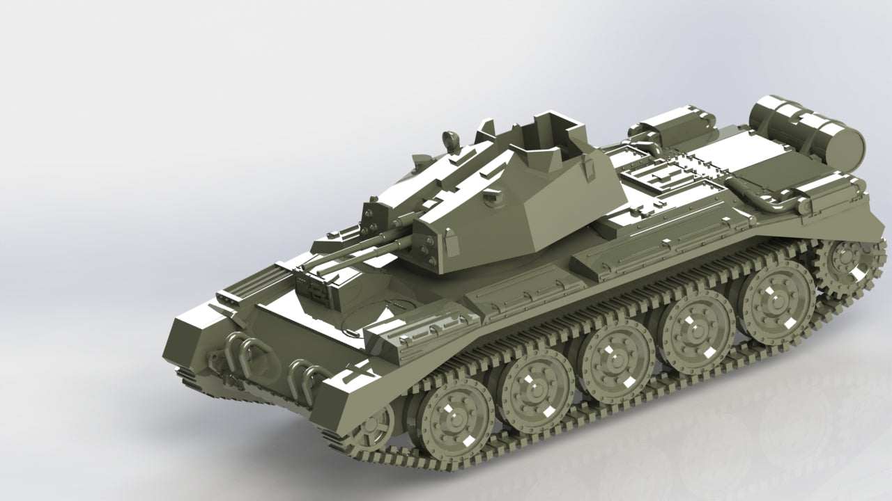 Crusader AA Mark III - UK Army - wargame3d- 28mm Scale