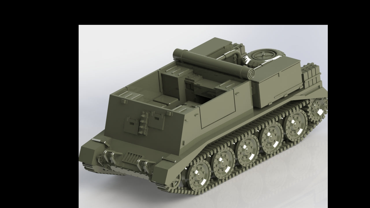 Crusader Gun Tractor - UK Army - wargame3d- 28mm Scale