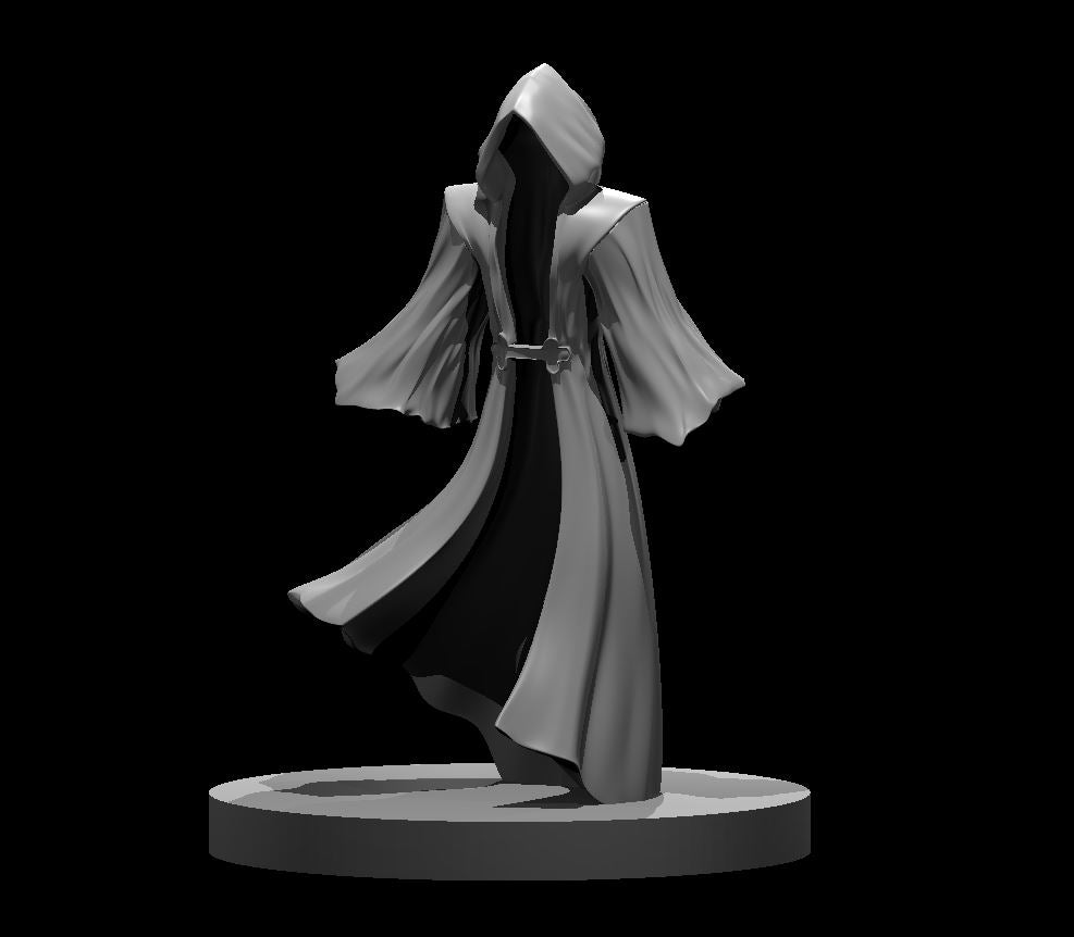 Empty Cloak - DND - Pathfinder - Dungeons & Dragons - RPG - Tabletop - mz4250- Miniature-28mm-1"Scale