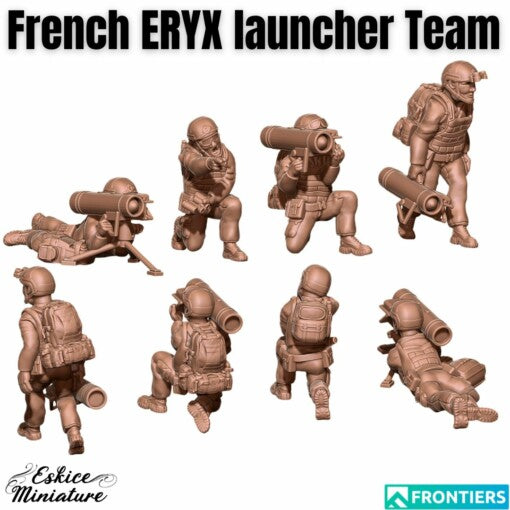 ERYX Rocket Launcher Team - French Army - 28mm - Eskice Miniature