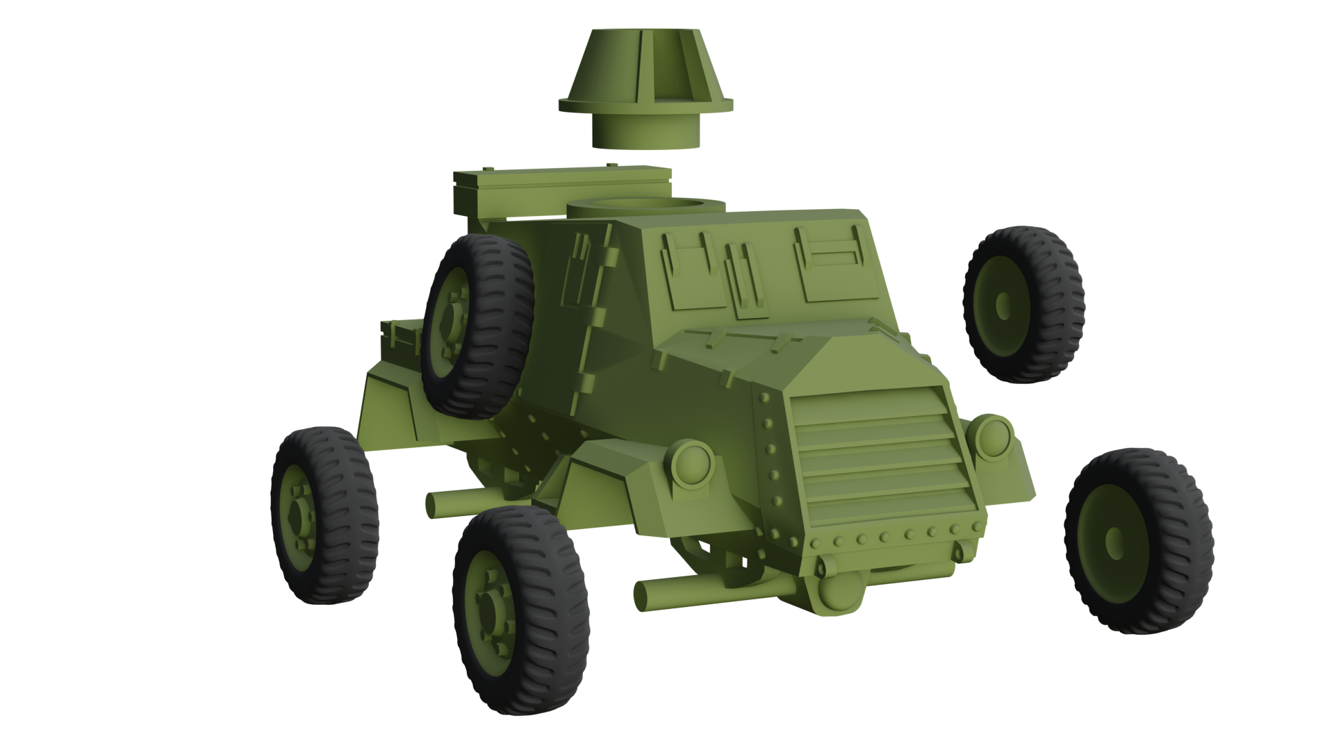 Otter Mark I - UK Army - wargame3d- 28mm Scale