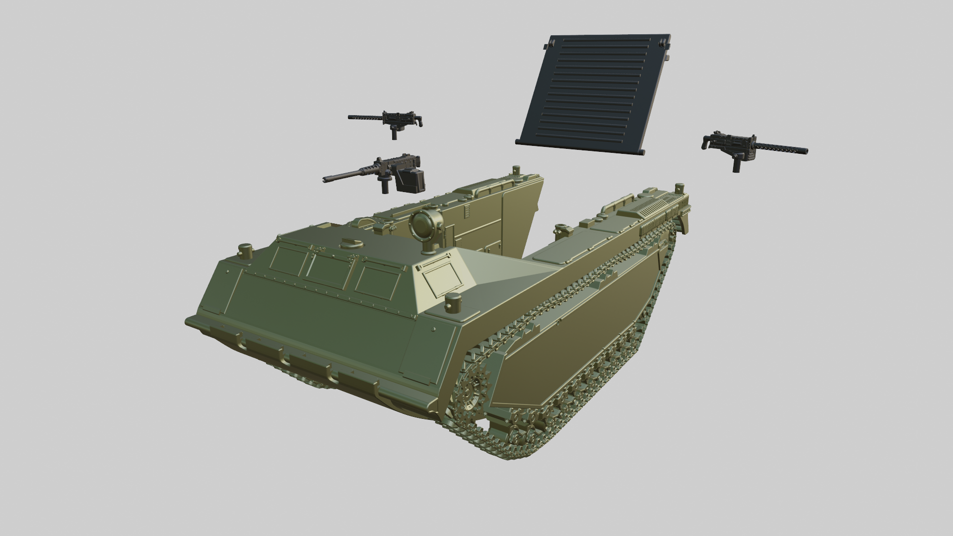 LVT-3 Bushmaster - US Army - 28mm Scale - wargame3d