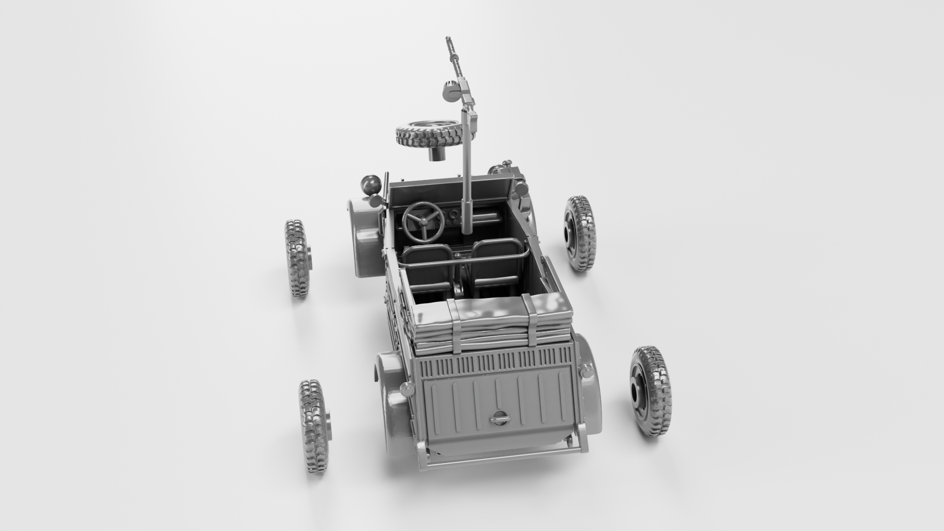 VW Kubelwagen - German Army - 28mm Scale - wargame3d