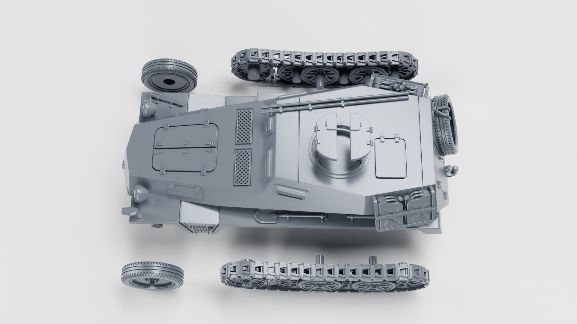 Sd.Kfz.253 Observation vehicle - German Army - 28mm Scale - wargame3d