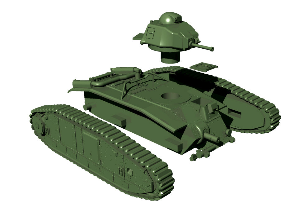 Char B1 BIS - French Army - wargame3d- 28mm Scale