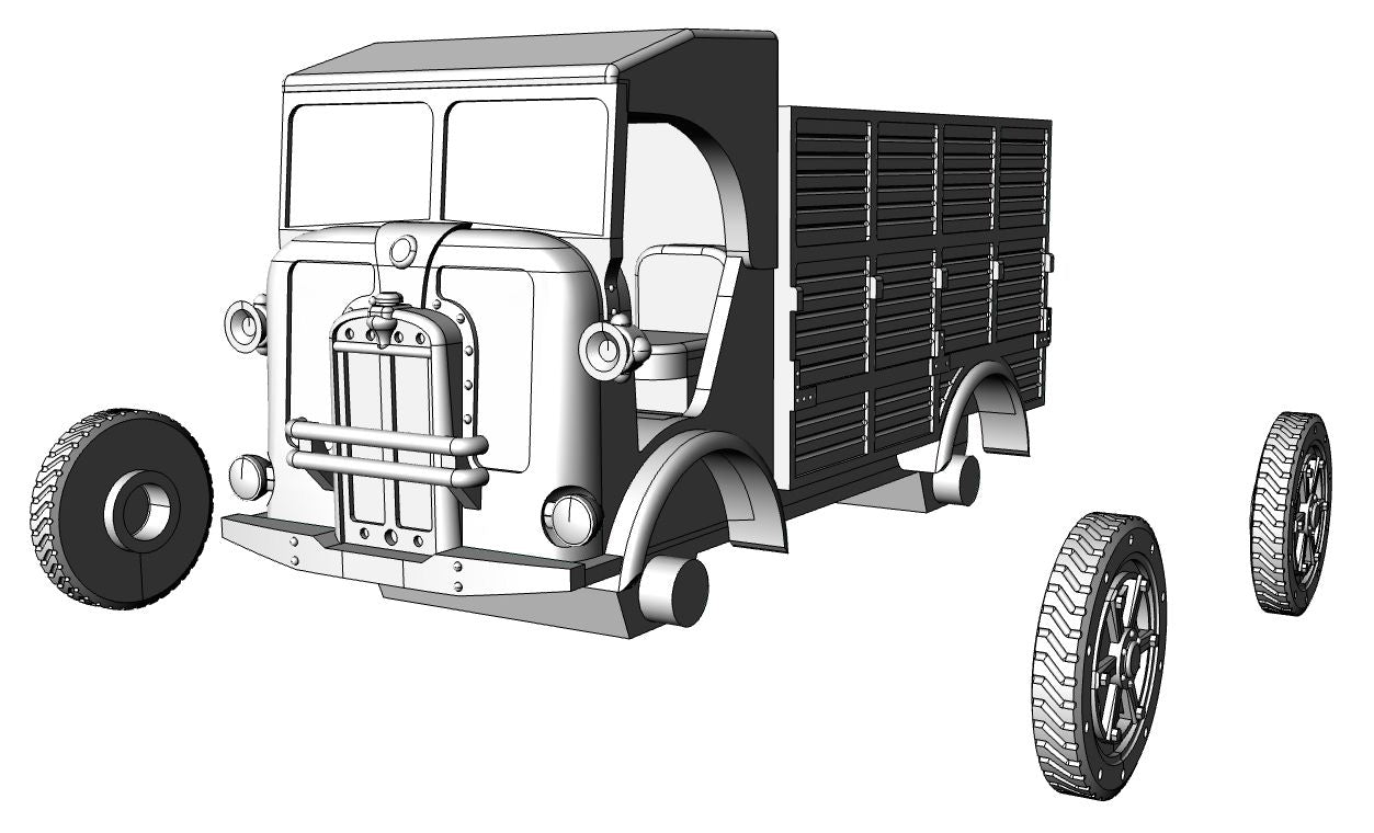 Fiat Spa CL-39 - Italian Army - 28mm Scale - wargame3d