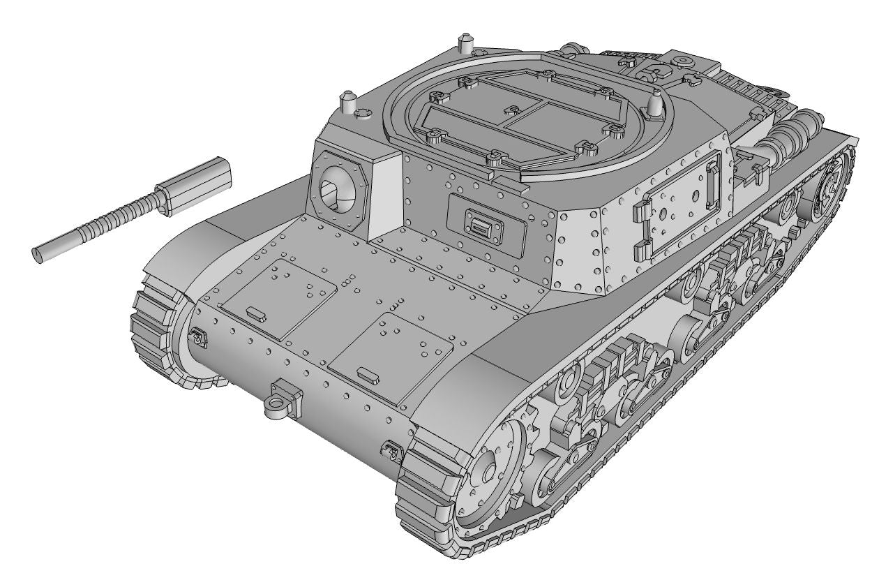 Carro commando M41 - Italian Army - 28mm Scale - wargame3d