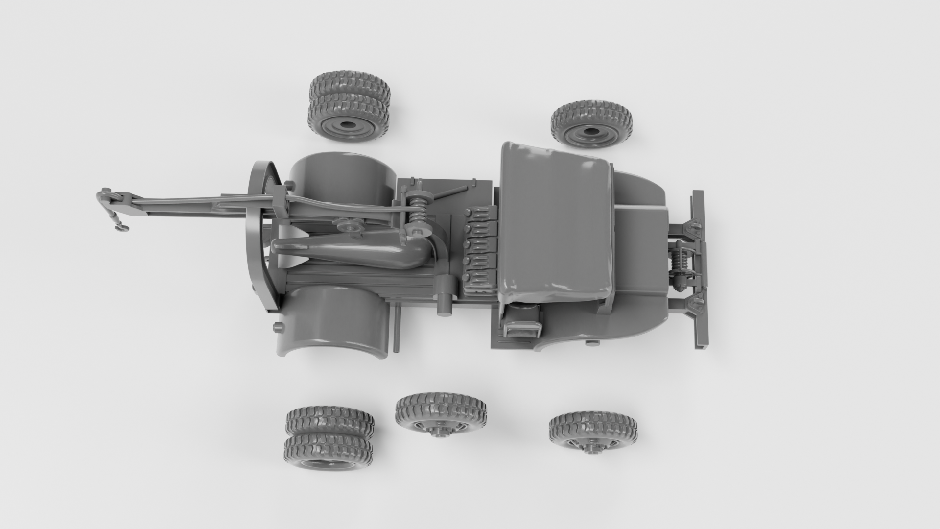 Ford GTBC Bomb Service Truck - US Army - 28mm Scale - wargame3d