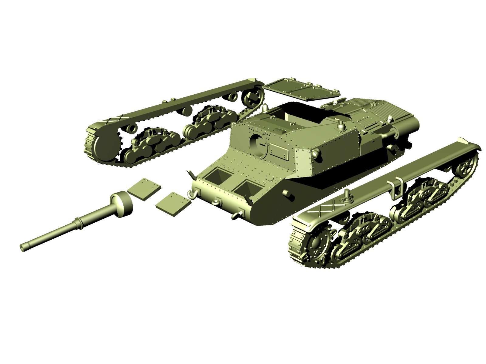 Semovente M42M da 75-34 - Italian Army - 28mm Scale - wargame3d