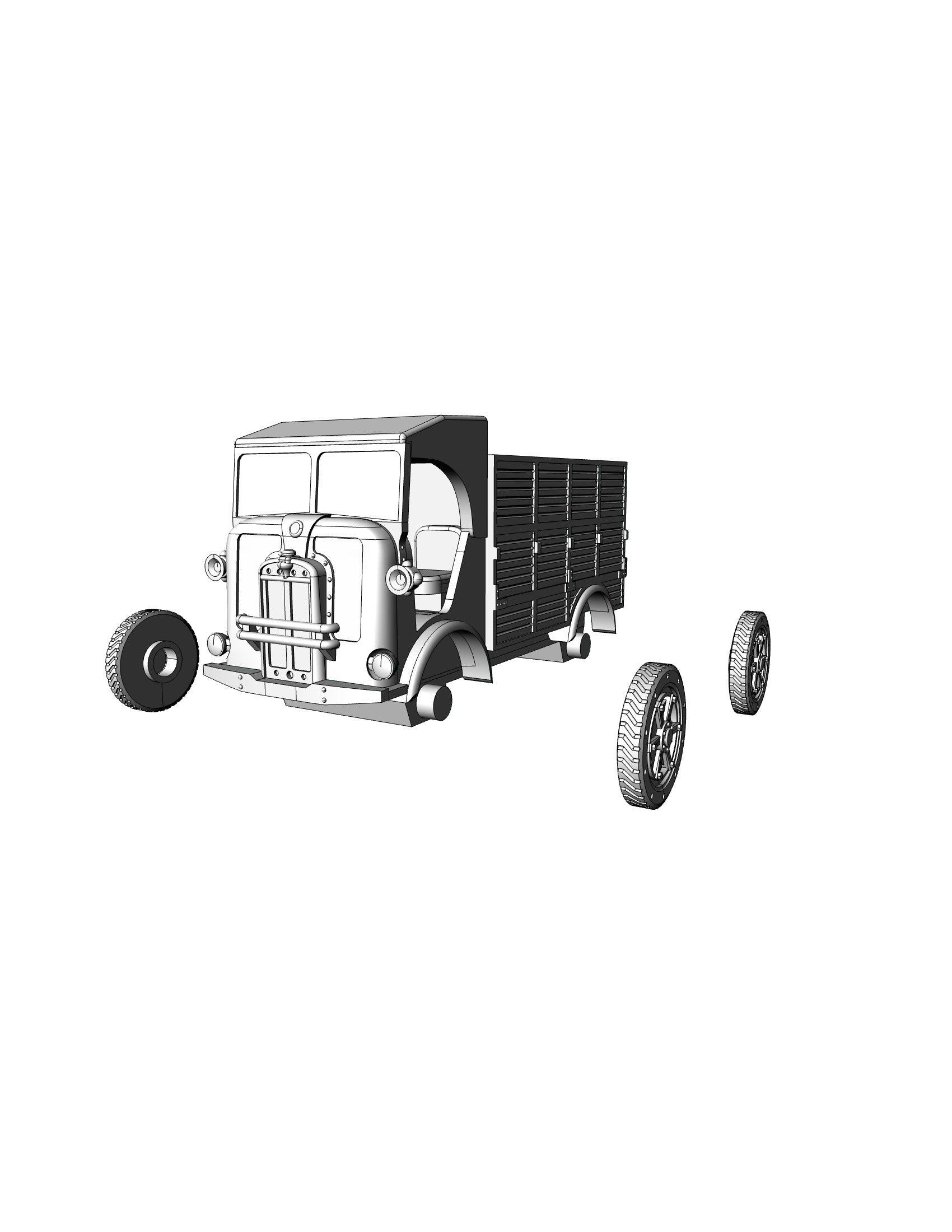 Fiat Spa CL-39 - Italian Army - 28mm Scale - wargame3d