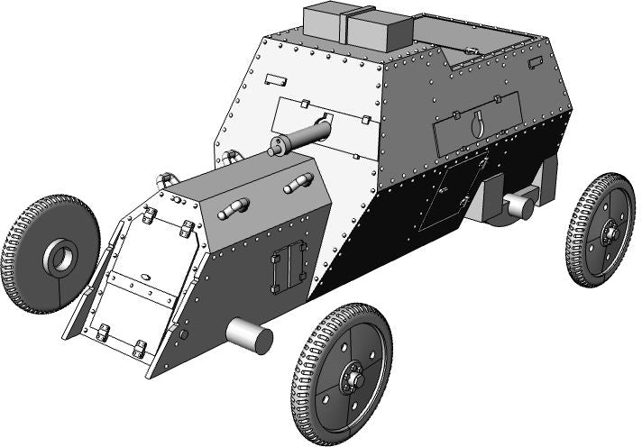 Russo-balt type C - Russian Army - wargame3d- 28mm Scale