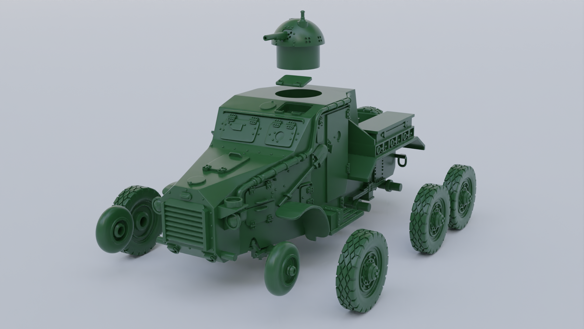 Artillery tractor Laffly s15toe - French Army - wargame3d- 28mm Scale