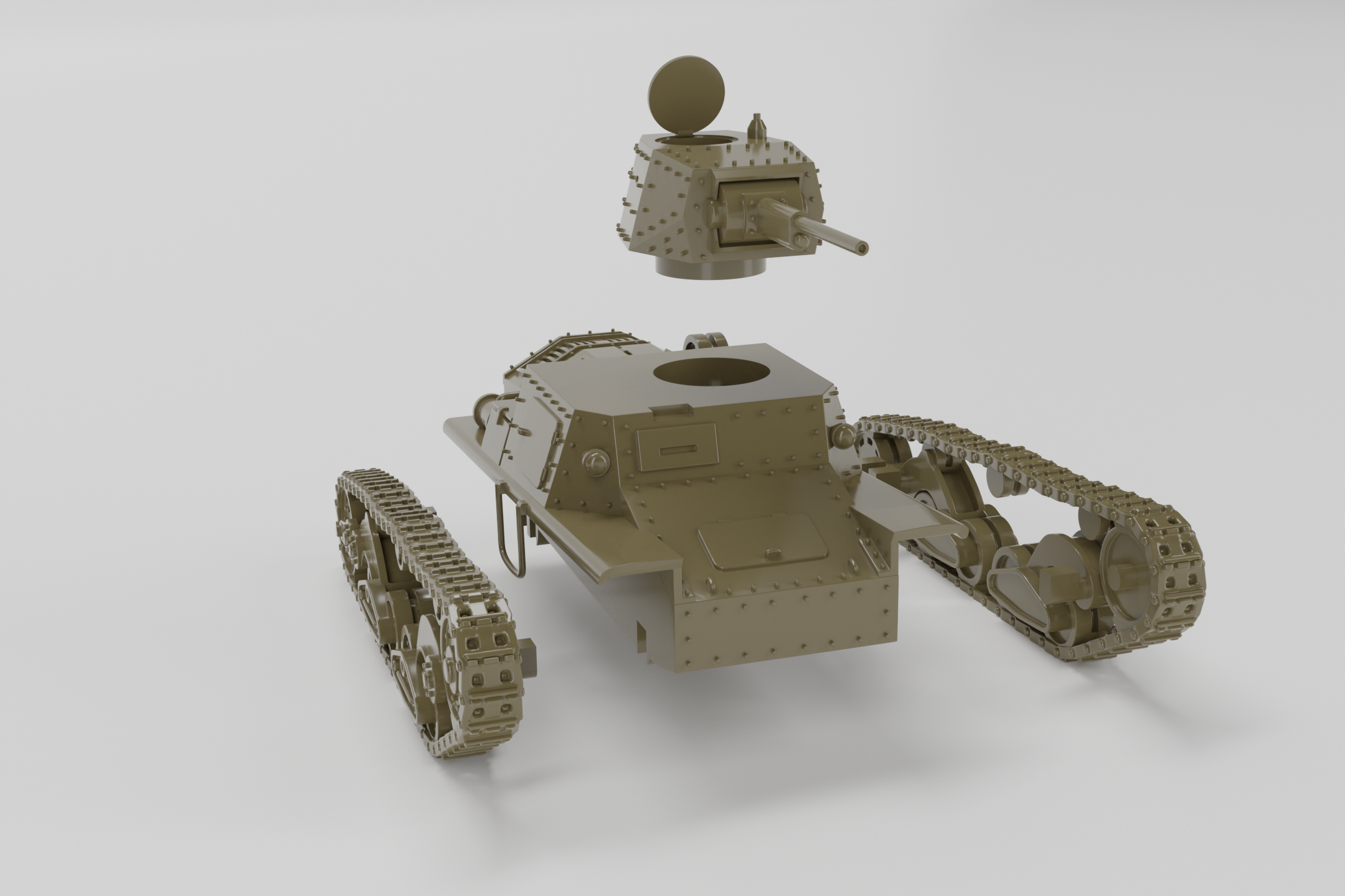 Carro Armato L6-40 Lanciafiamme - Italian Army - 28mm Scale - wargame3d