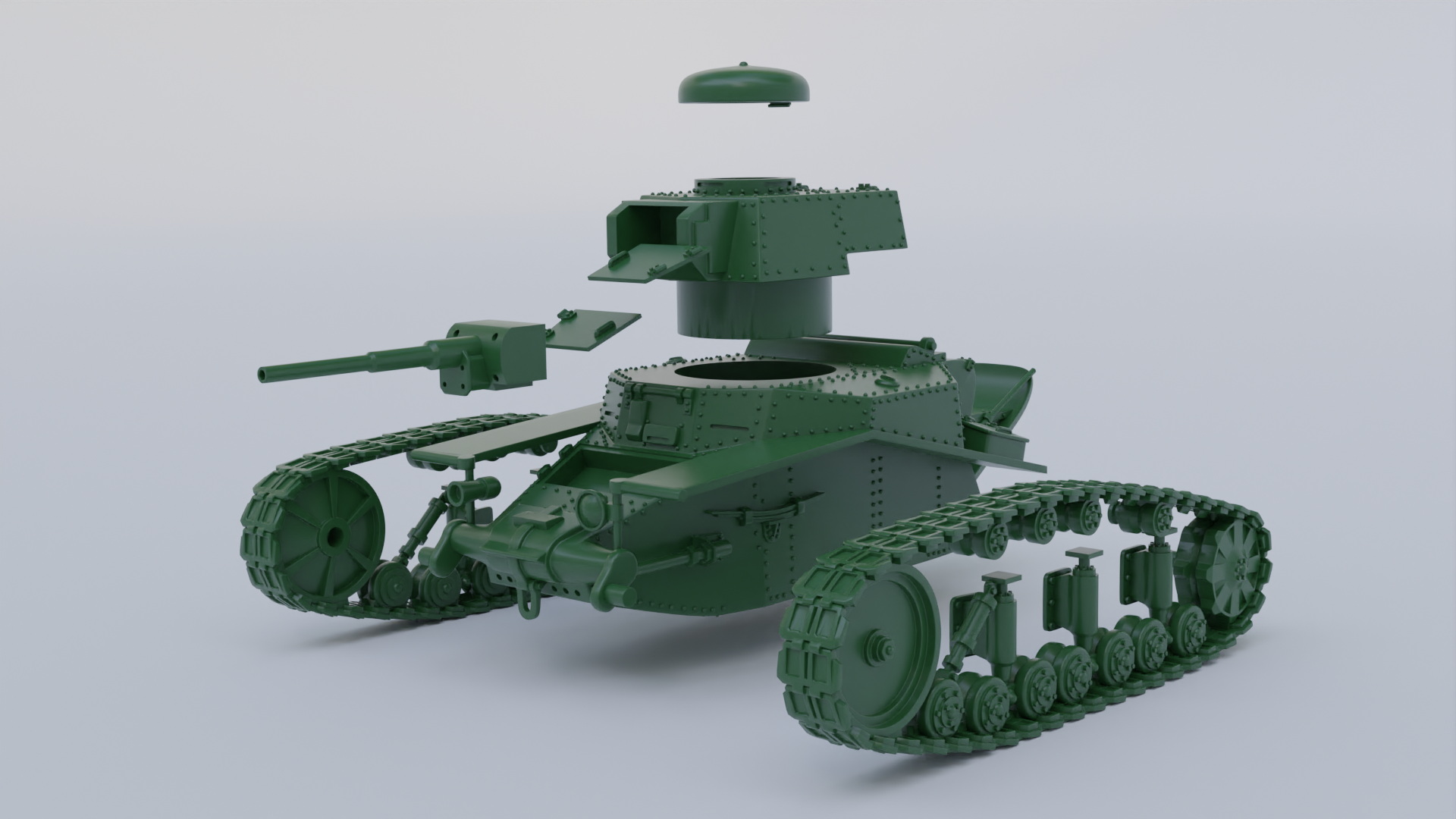 Light Tank T-18m - wargame3d- 28mm Scale - Russian Army - Bolt Action