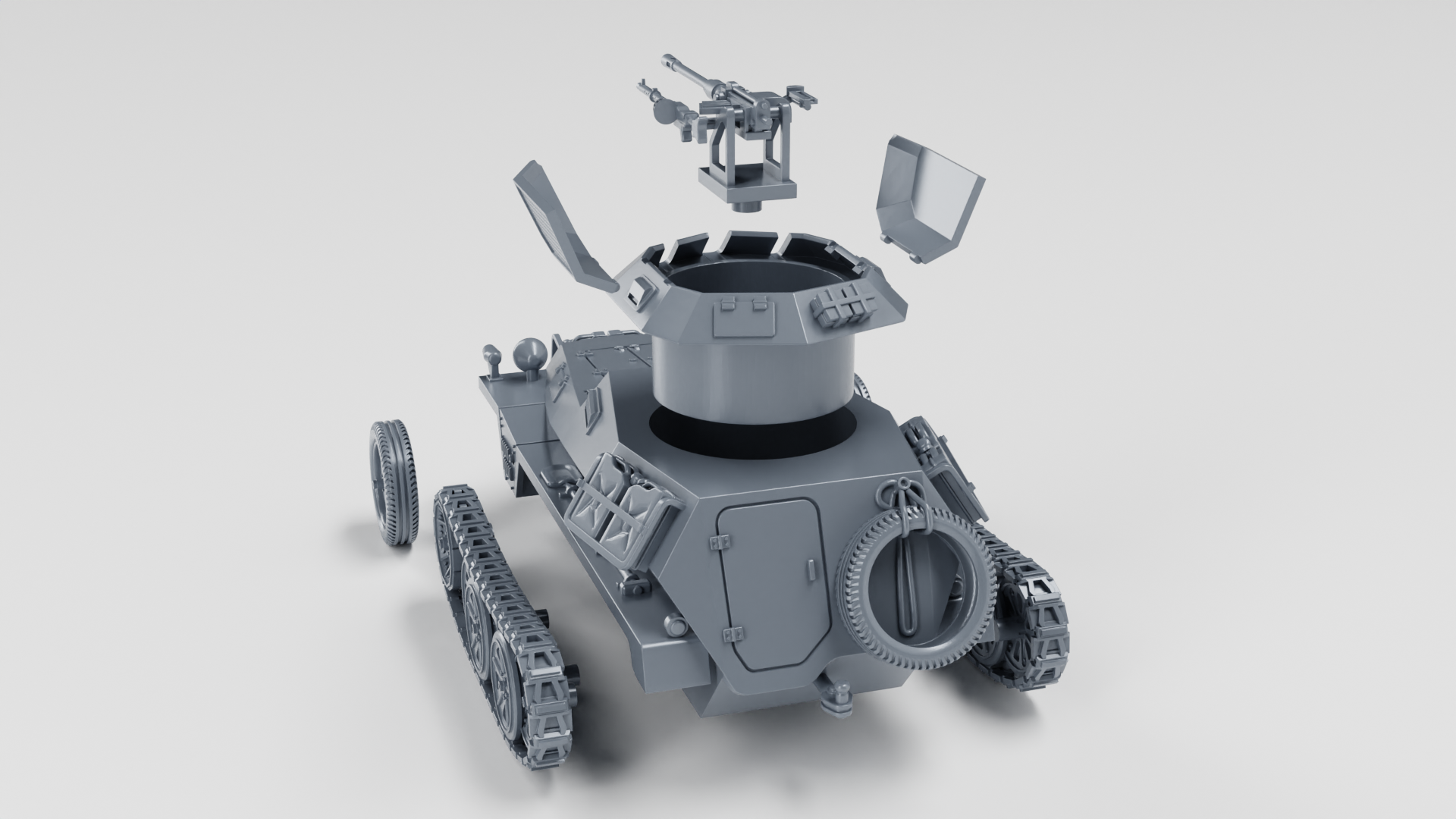 Sd.Kfz.250.9 Alte with 2cm Kwk - German Army - 28mm Scale - wargame3d