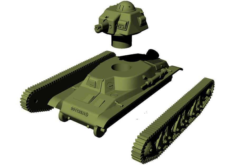 Hotchkiss H35 - French Army - wargame3d- 28mm Scale
