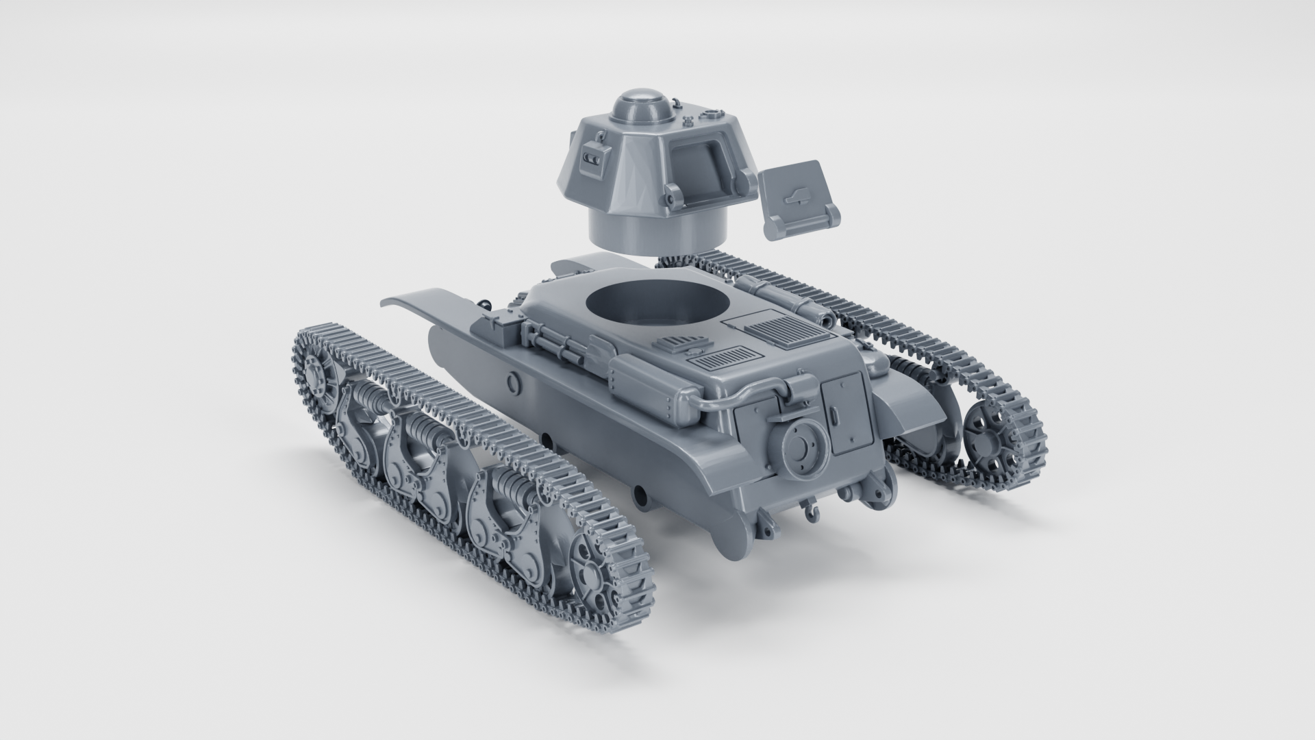 Light Tank Renault R35 - French Army - 28mm Scale - wargame3d