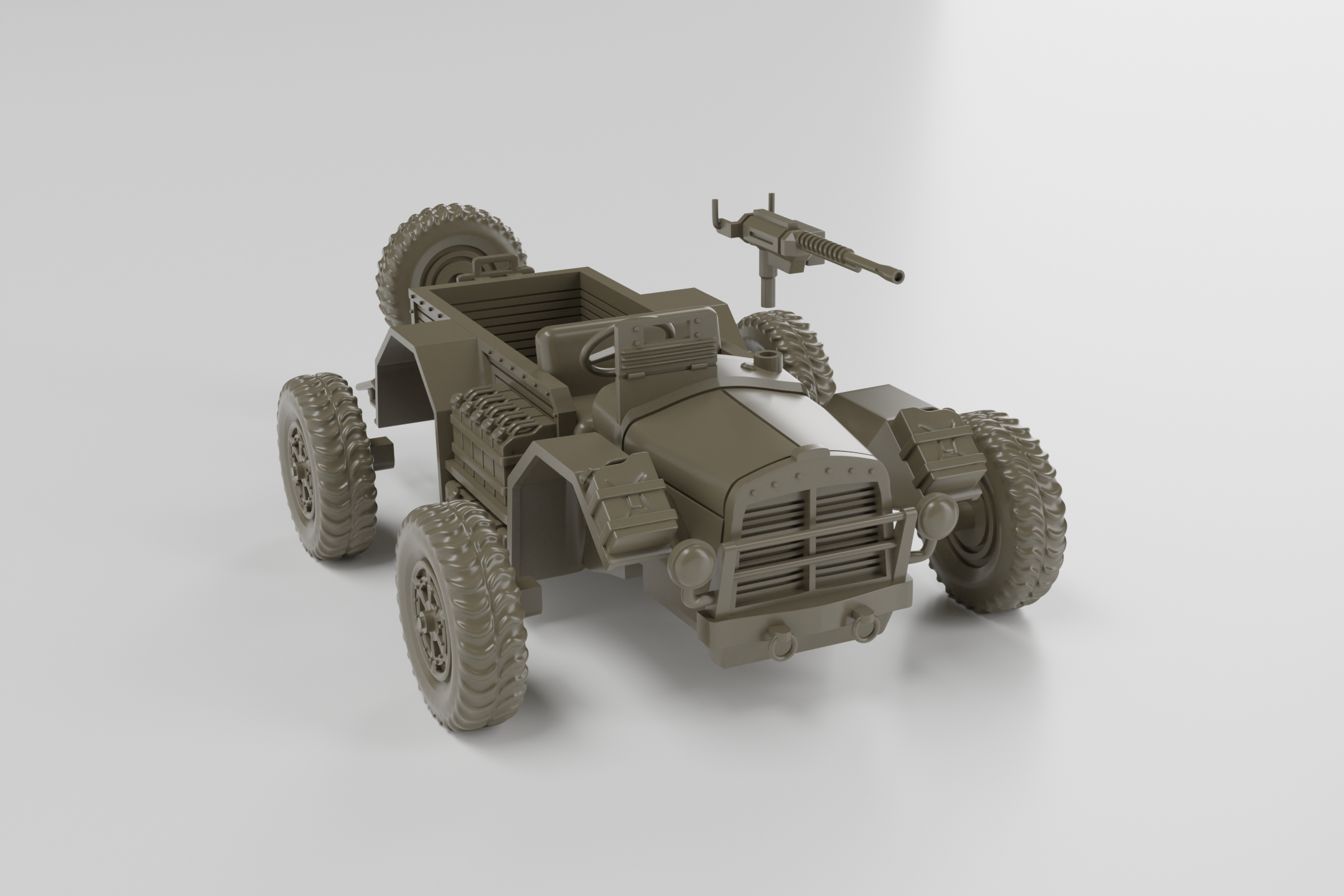 Camionetta Desertica AS43 - Italian Army - 28mm Scale - wargame3d