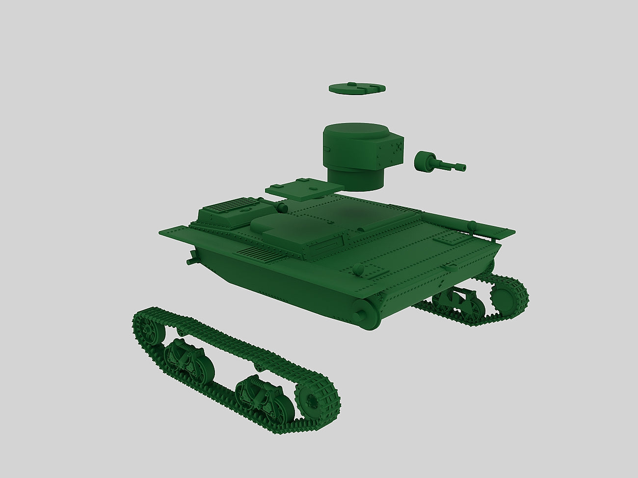 Soviet light tank T-38 - Russian Army - wargame3d- 28mm Scale