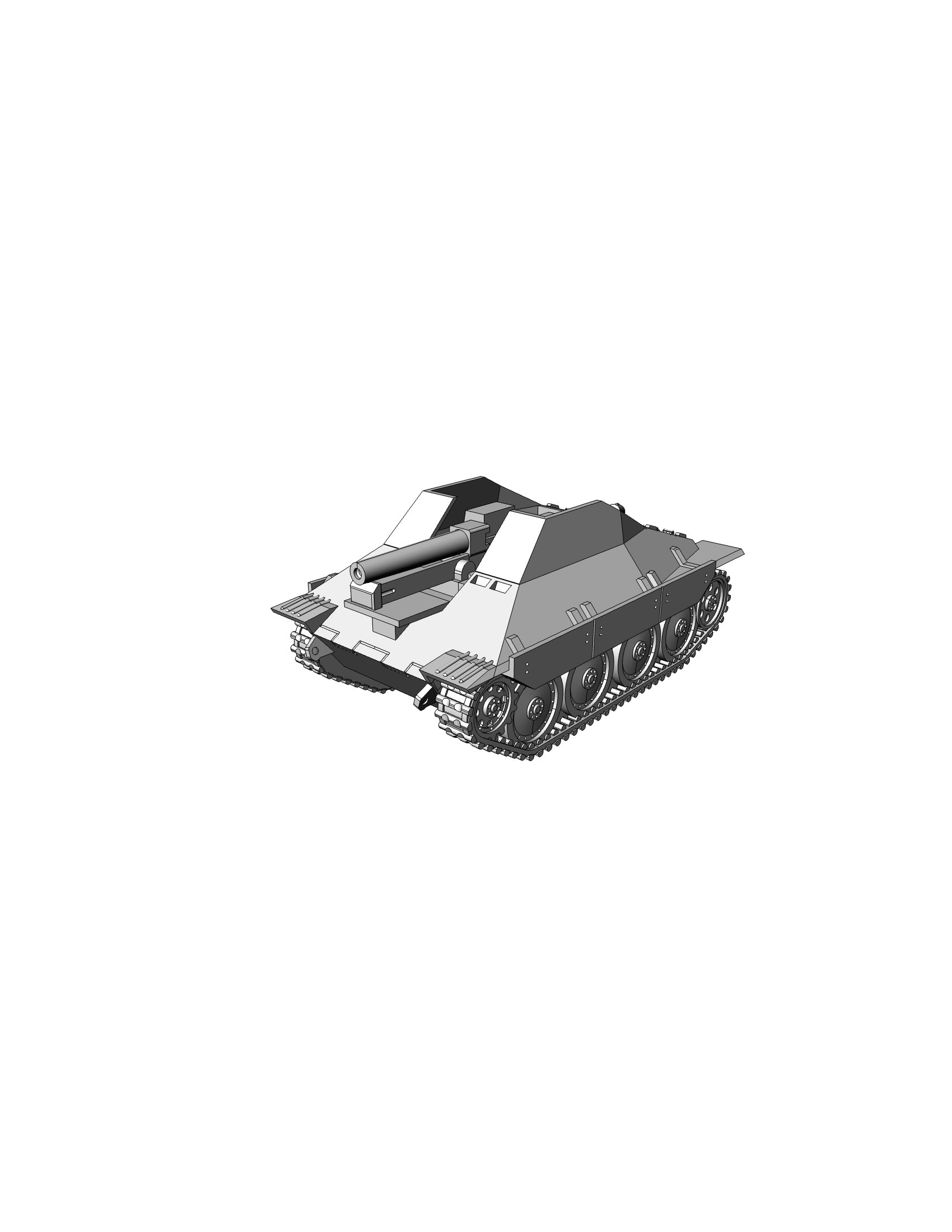 SIG 33 1 AUF38t - German Army - 28mm Scale - wargame3d