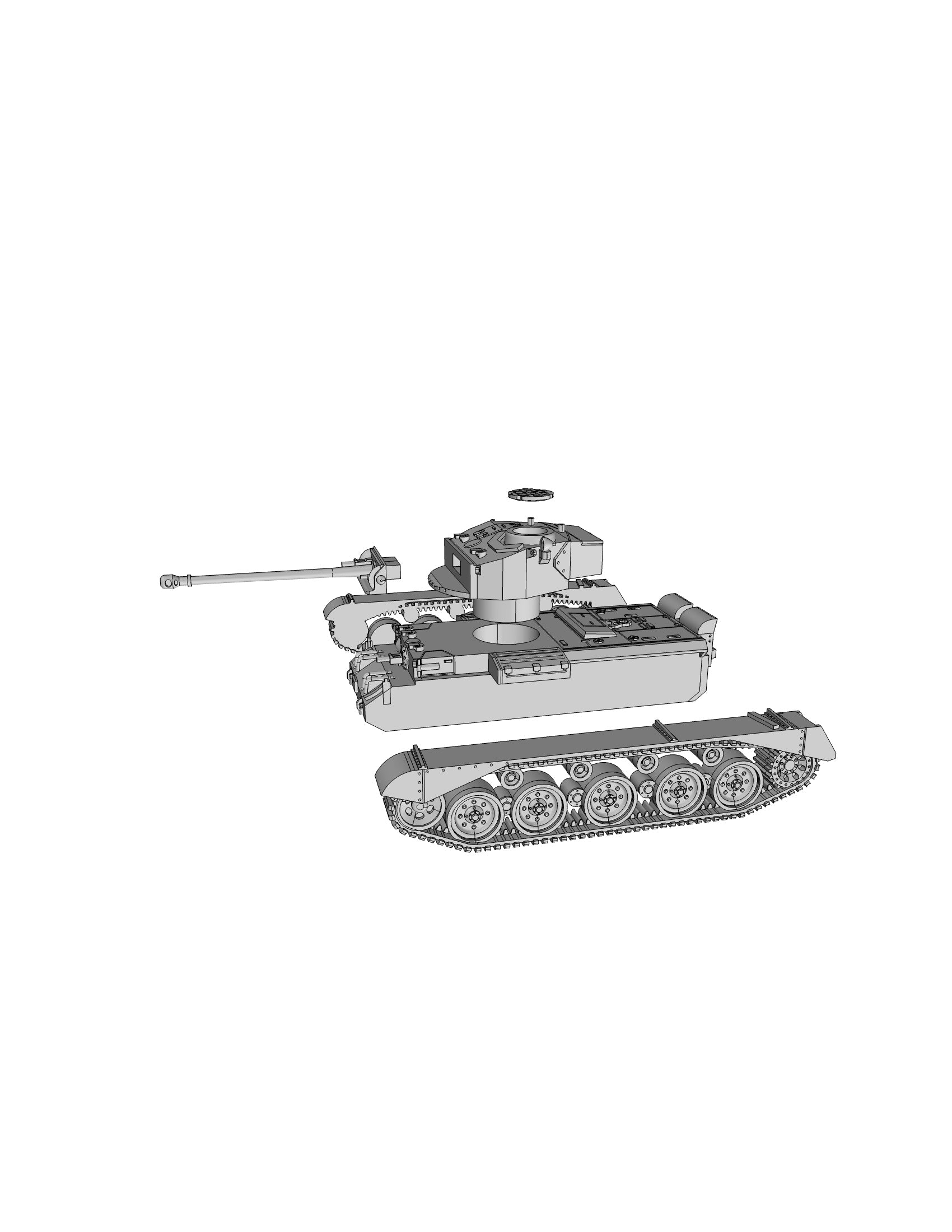A34 Comet - UK Army - wargame3d- 28mm Scale