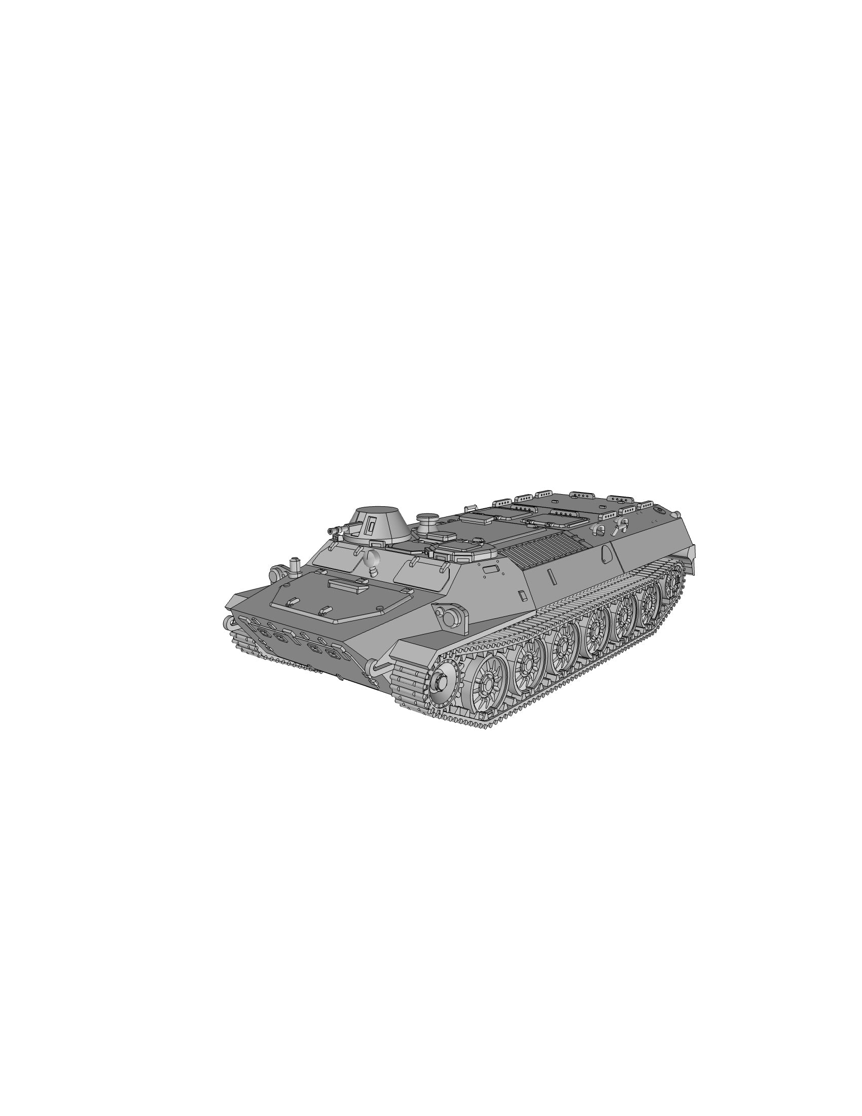 MT-LB Amphibious - Russian Army - wargame3d- 28mm Scale