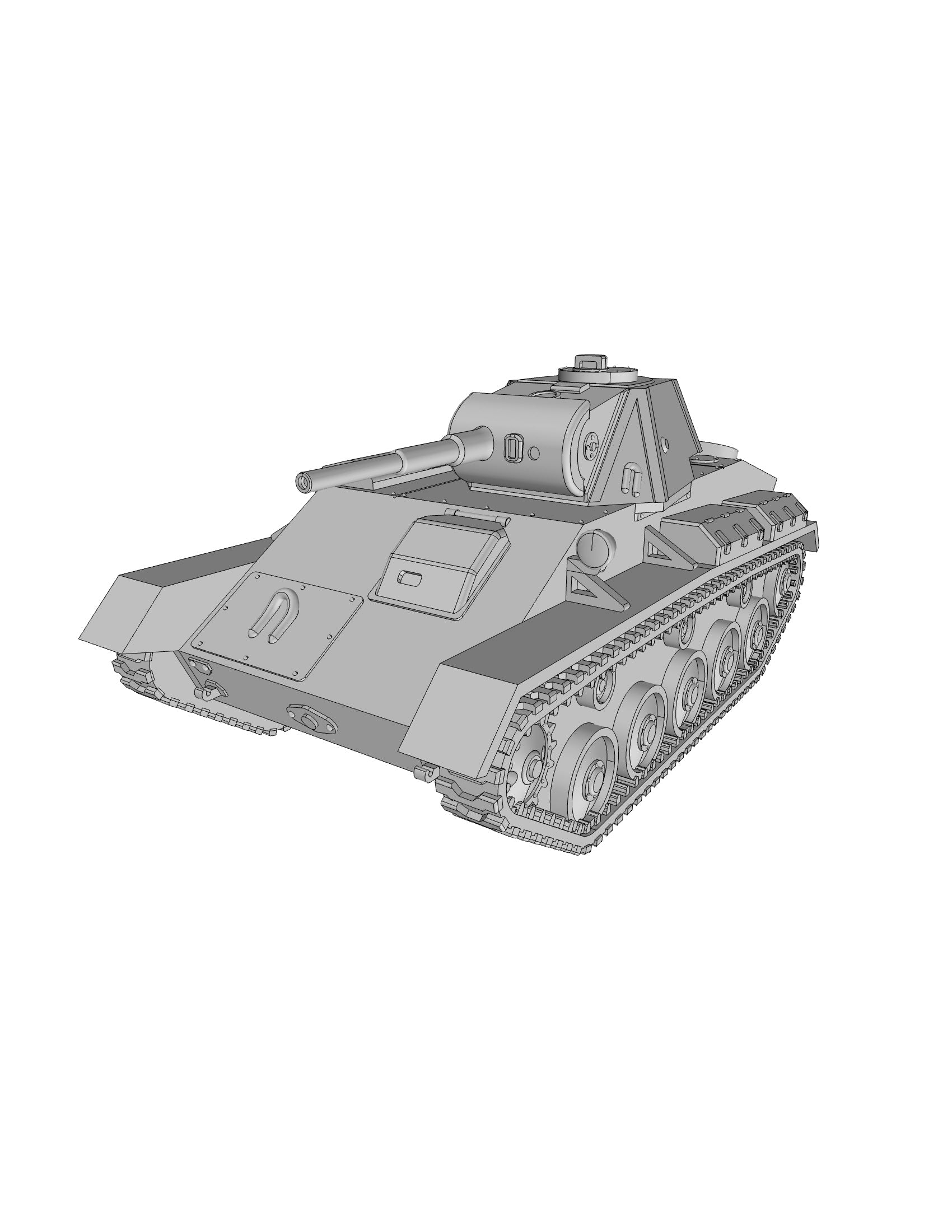 T-70 Light Tank - Russian Army - wargame3d- 28mm Scale