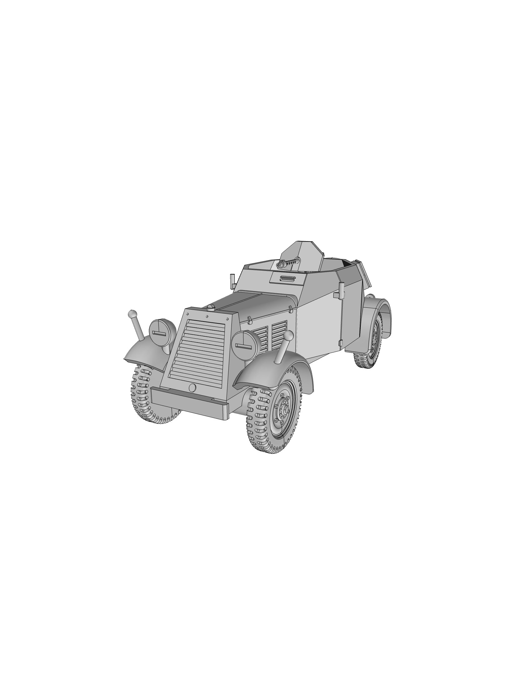 Sd.Kfz 13 - German Army - 28mm Scale - wargame3d