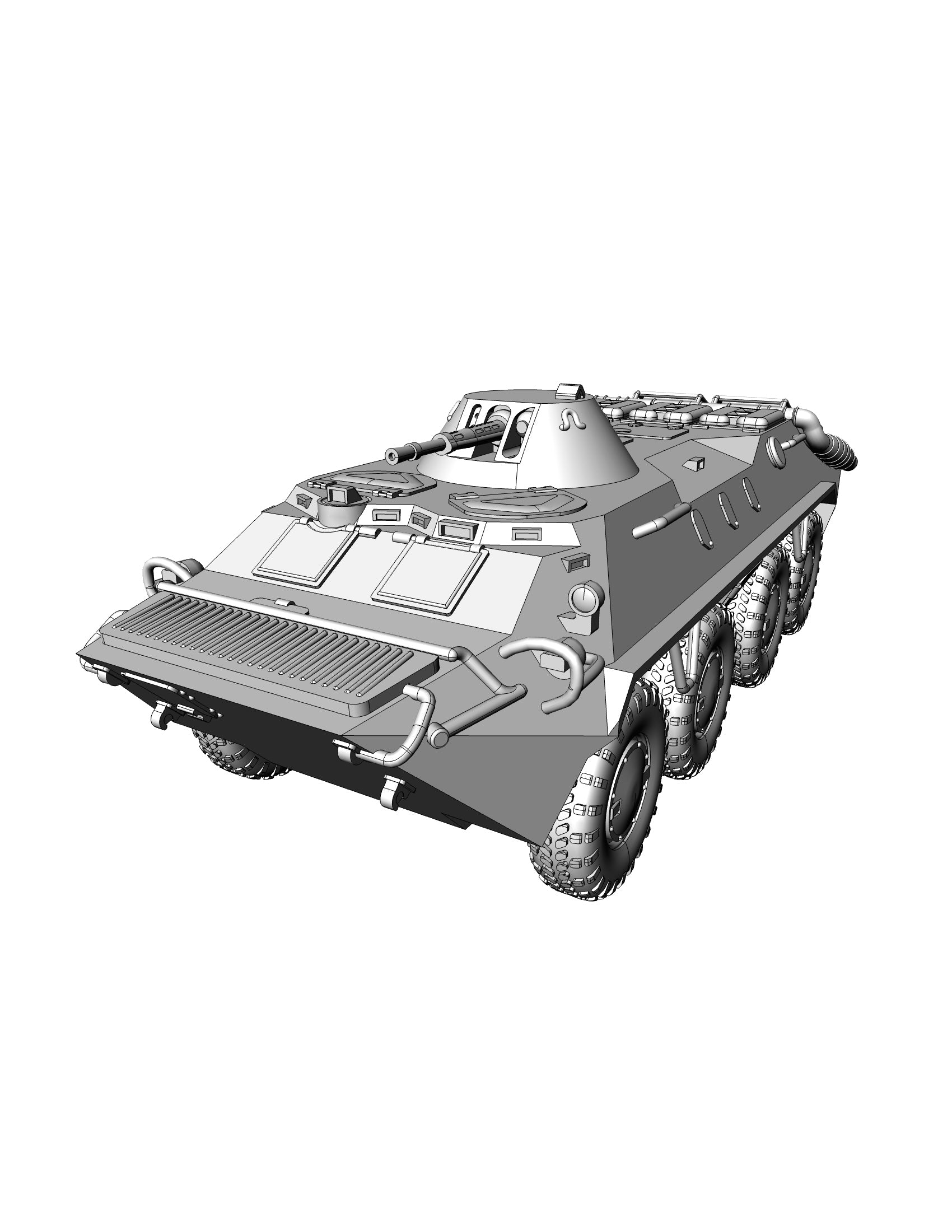 BTR-70 APC - Russian Army - wargame3d- 28mm Scale