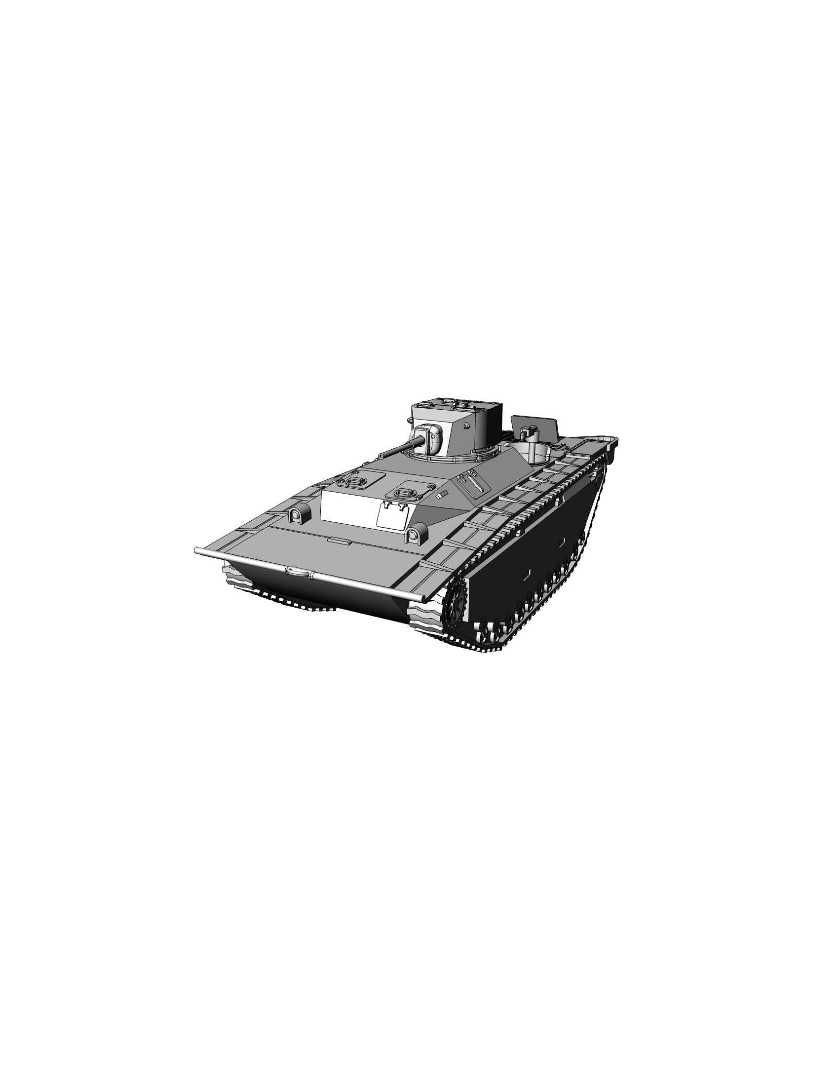 LVT A1 - US Army - wargame3d- 28mm Scale