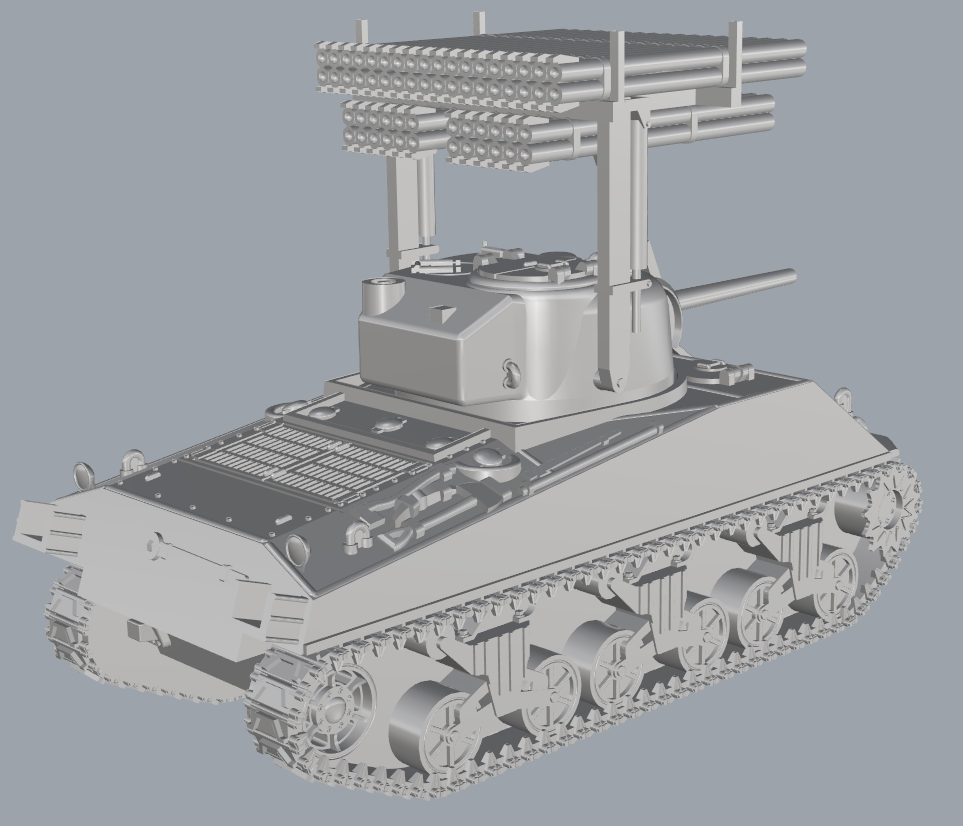 T34 Calliope - US Army - wargame3d- 28mm Scale